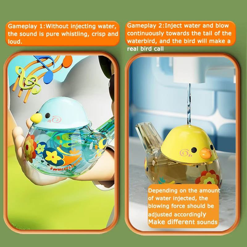 Interactive Water Bird Whistle for Toddlers – Fillable Water Musical Instrument & Bird Sound Toy for Kids Gift