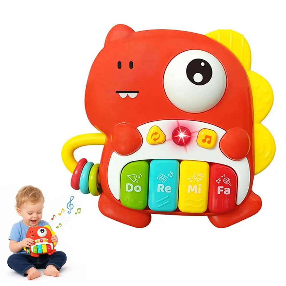 Cute Animal Piano Keyboard Toy Multi-Mode Sound Interactive Educational Music Gift for Toddlers