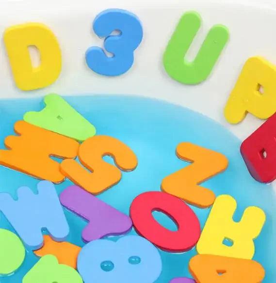Baby Bath Floating EVA Foam Puzzle Toys Letter Number Traffic Cognitive Bathroom Game for gift
