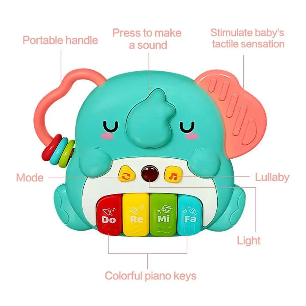 "Cute Animal Electronic Piano Keyboard - Multi-Mode Educational Musical Toy"
