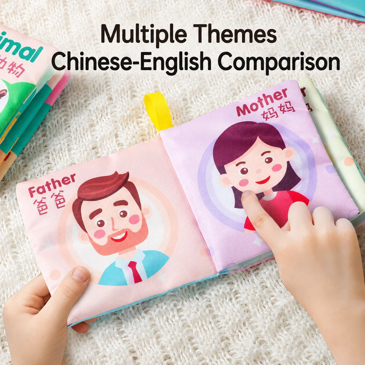 Kids Early Educational Soft Cloth Book (Animals & Numbers)