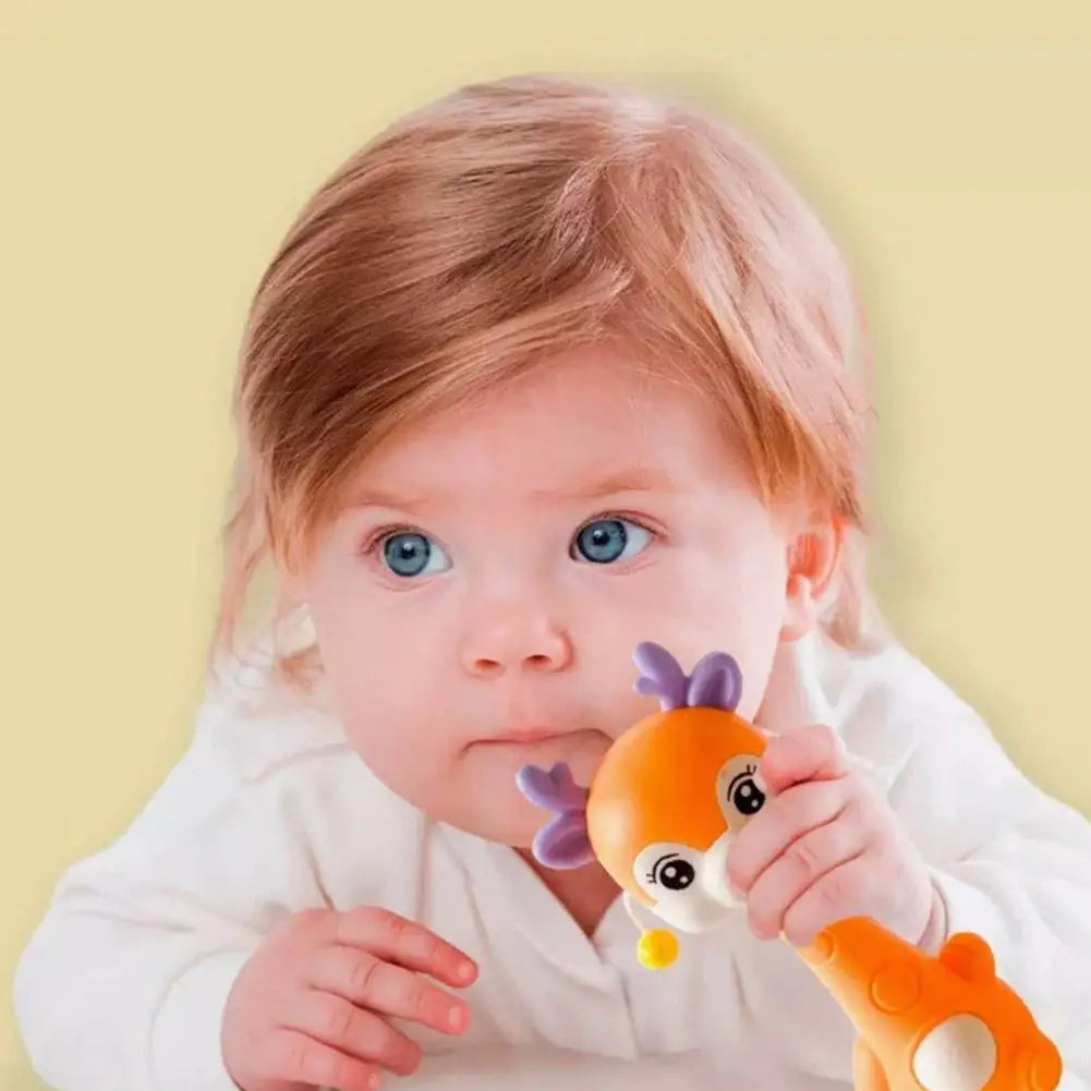 "Baby Hand Rattle & Sensory Grasp Toy - Soft Newborn Early Sound Toy"