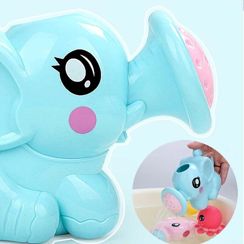 Elephant Bath Watering Pot Toy – Cute Plastic Shower Kettle & Summer Sprinkler for Kids