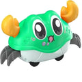 ABS Cartoon Baby Sensory Crawling Crab Toy Walking Running Interactive Early Educational Toy