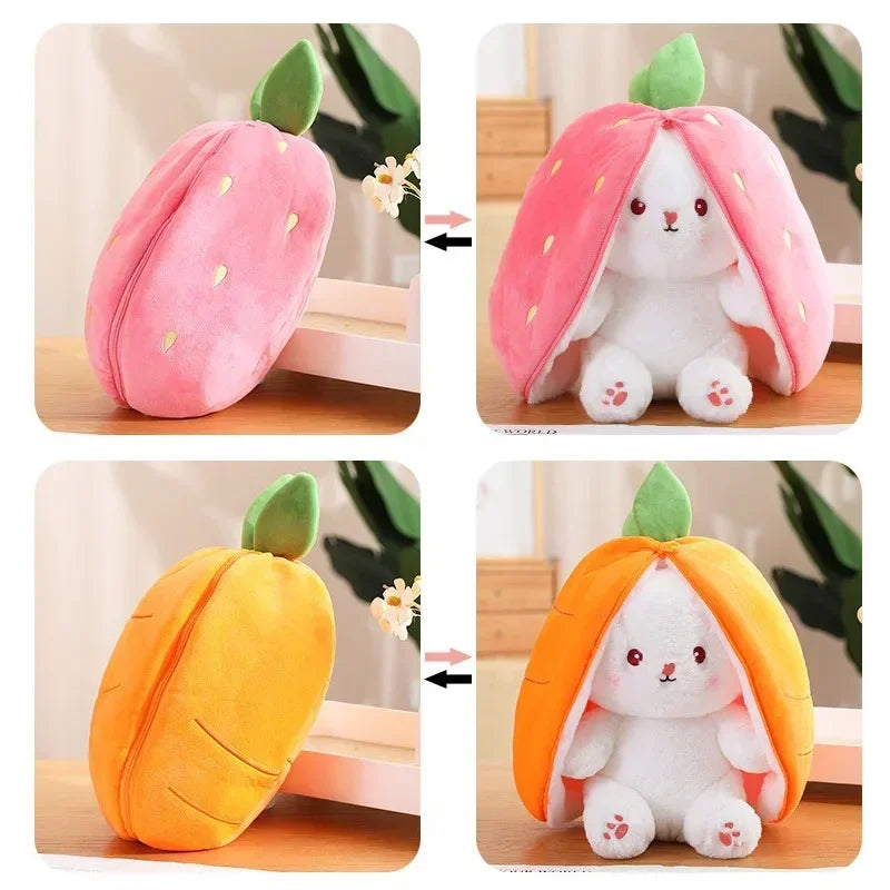 Strawberry Cute Carrot Rabbit Plush stuffed Toy Bunny Doll for Kid Birthday Gift