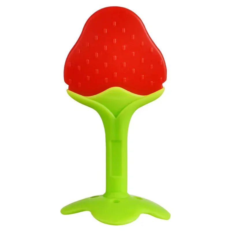 BPA-Free Silicone Fruit Teether Toy for Newborn Baby Sucking Chew Teething Relief Gift