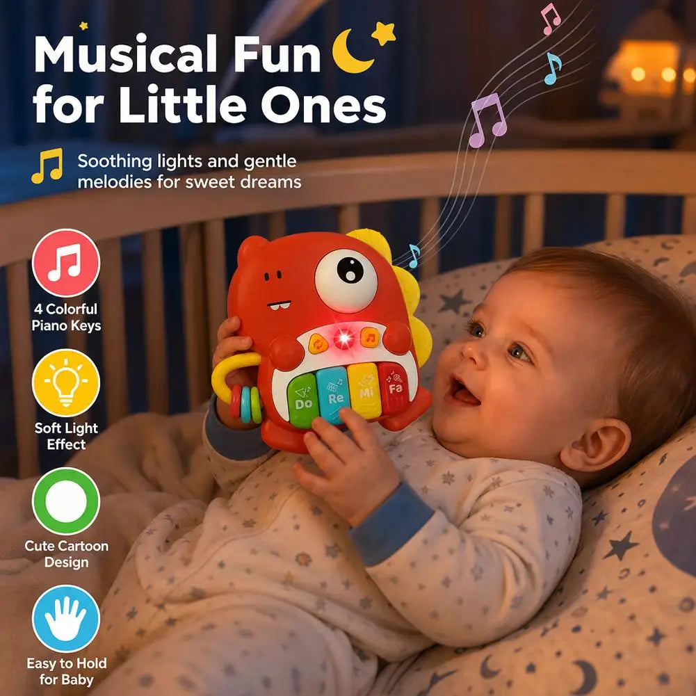 Cute Animal Piano Keyboard Toy Multi-Mode Sound Interactive Educational Music Gift for Toddlers