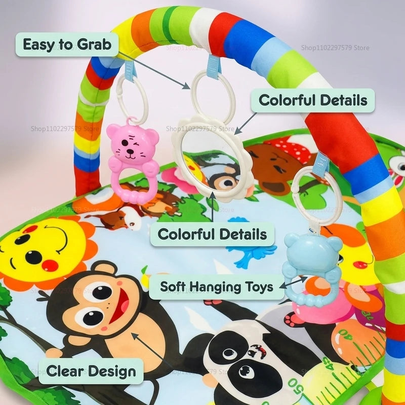 3-in-1 Baby Play Gym & Musical Sensory Mat