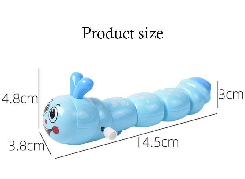 "Caterpillar Clockwork Wind-Up Toy - Cute Crawling Animal Gift"