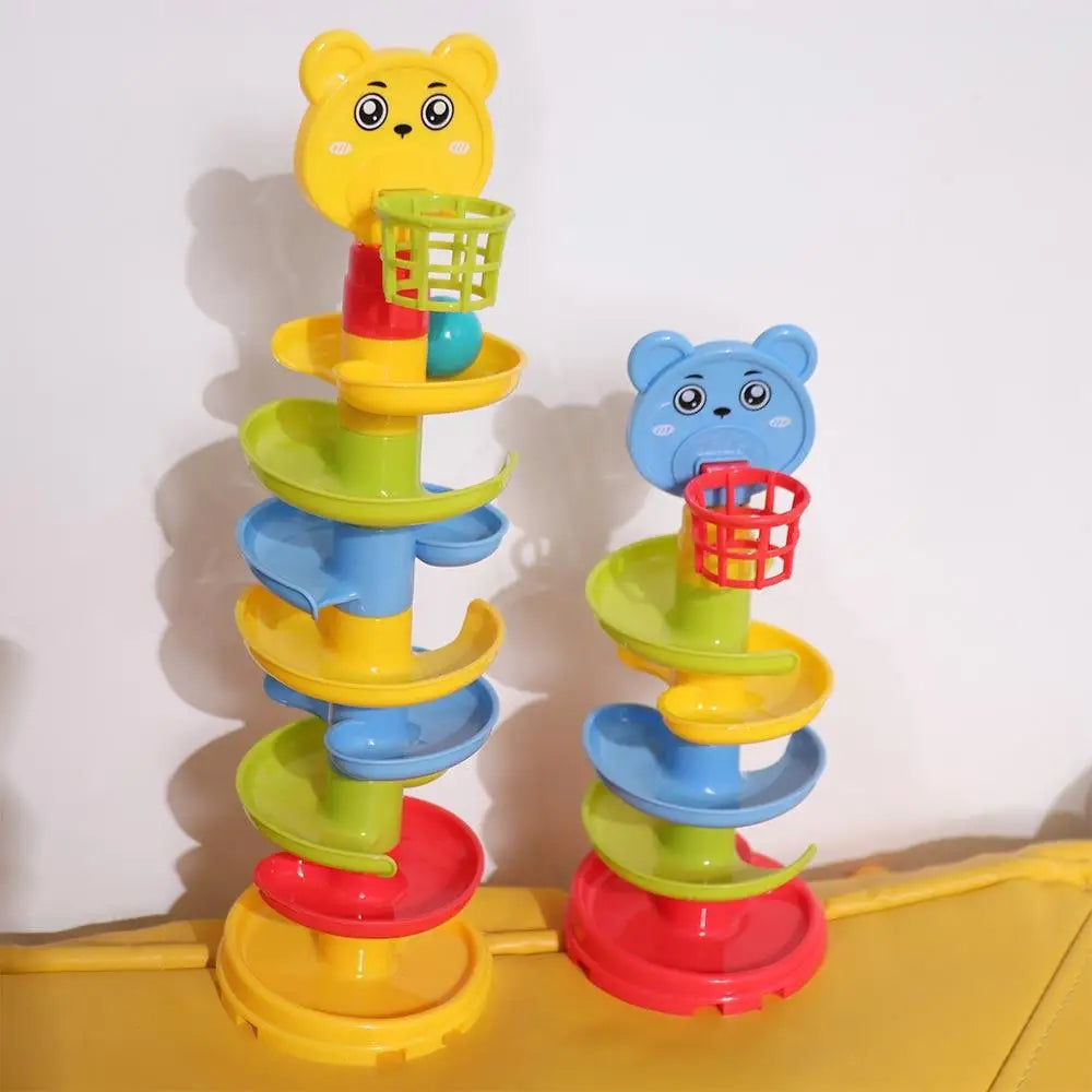 "Baby Puzzle Track Drop Roll & Swirling Tower Ball Set"