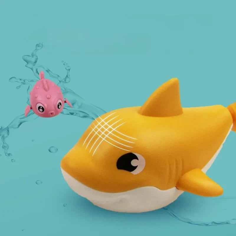 Baby Shark Wind-Up Swimming Bath Toy - Outdoor Water Play Toy