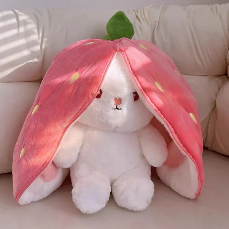 Strawberry Cute Carrot Rabbit Plush stuffed Toy Bunny Doll for Kid Birthday Gift