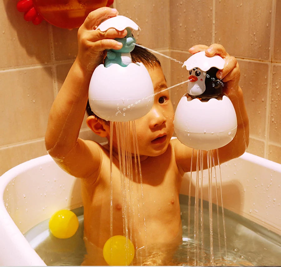 Water Wheel Suction Cup Bath Toy Set - Interactive Spinning Waterfall & Shower Sprinkler for Toddlers