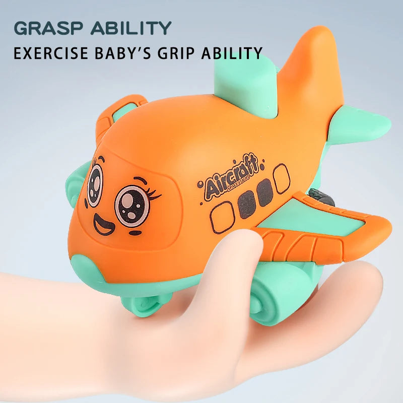 "Press and Go Aircraft & Animal Racing Cars - Toddler Friction Toys"