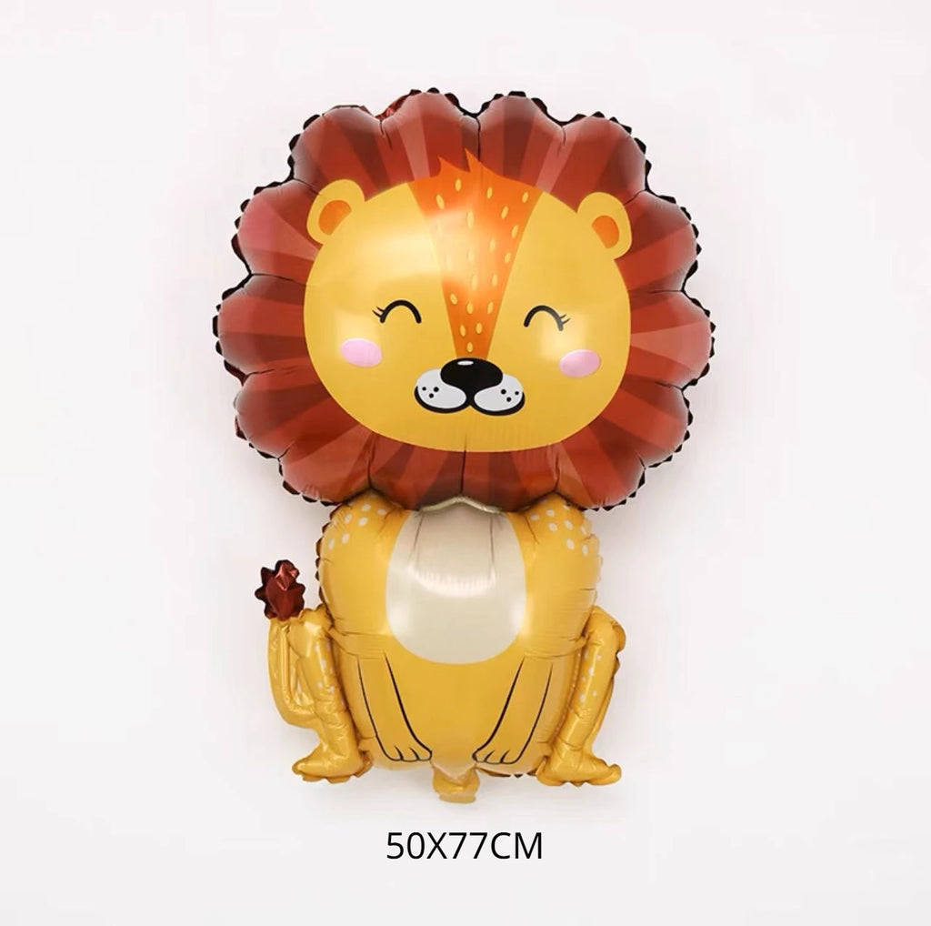 Animal Theme Foil Balloon Lion Rabbit Kids Birthday Decoration