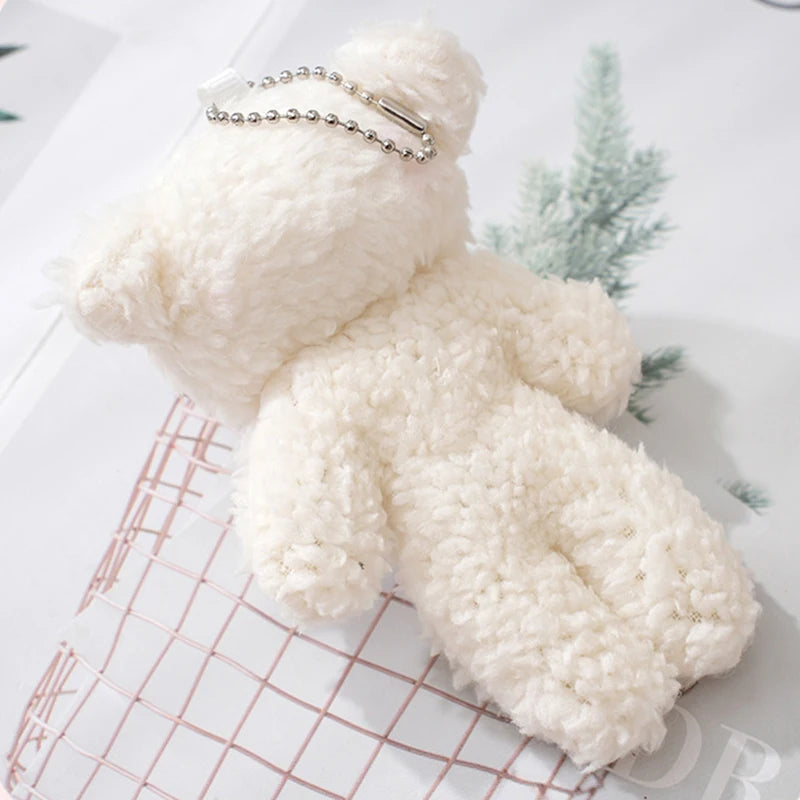 13cm Blush Bear Plush Toy Keychain - Cute Teddy Bear Stuffed Doll Pendant