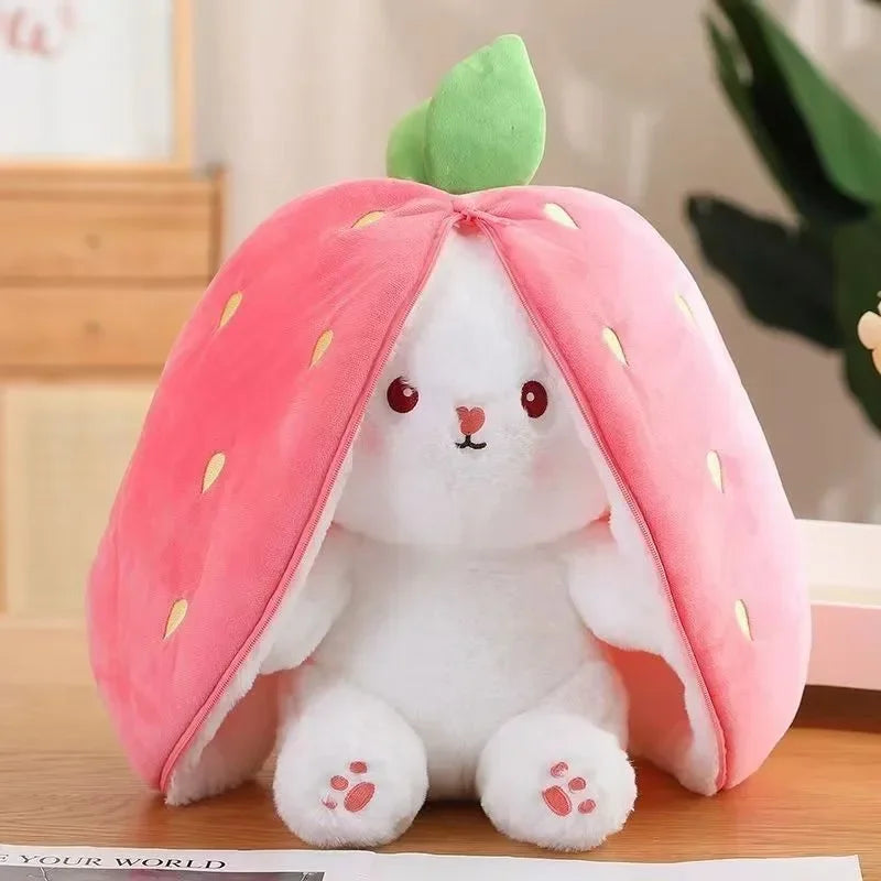 Strawberry Cute Carrot Rabbit Plush stuffed Toy Bunny Doll for Kid Birthday Gift