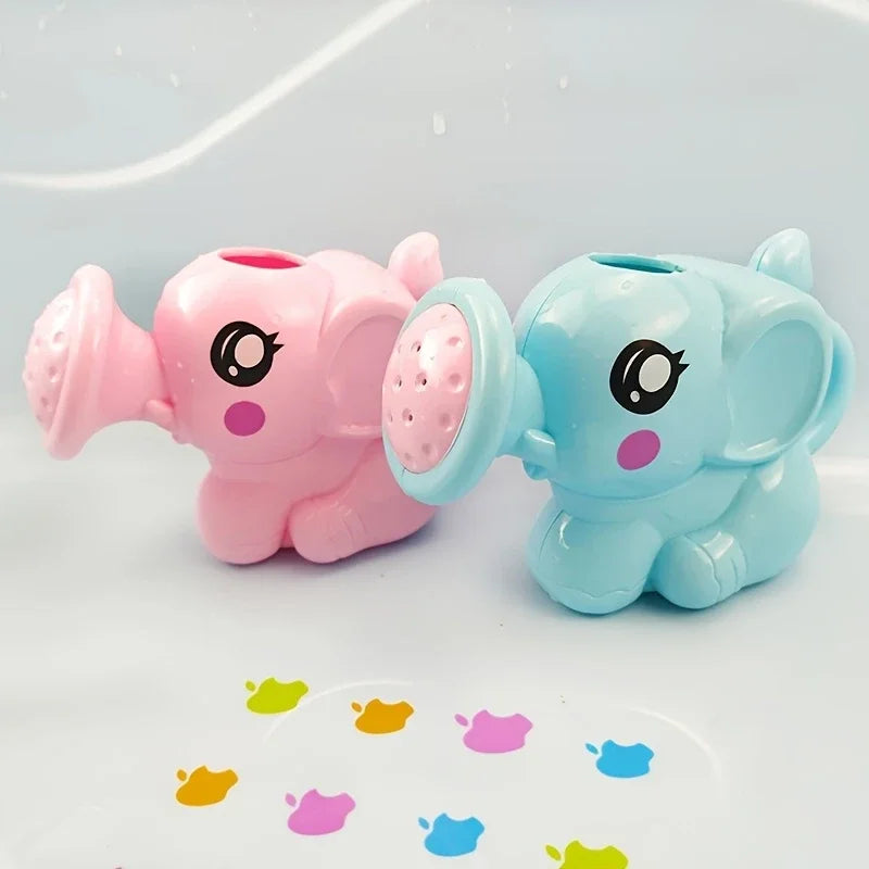 Elephant Bath Watering Pot Toy – Cute Plastic Shower Kettle & Summer Sprinkler for Kids