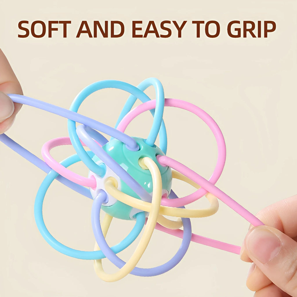 "Manhattan Square Golfer Grips Grinding Ball - Educational Teething Toy"