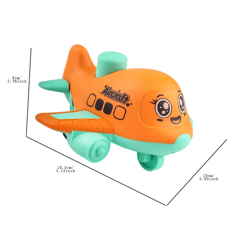 "Press and Go Aircraft & Animal Racing Cars - Toddler Friction Toys"