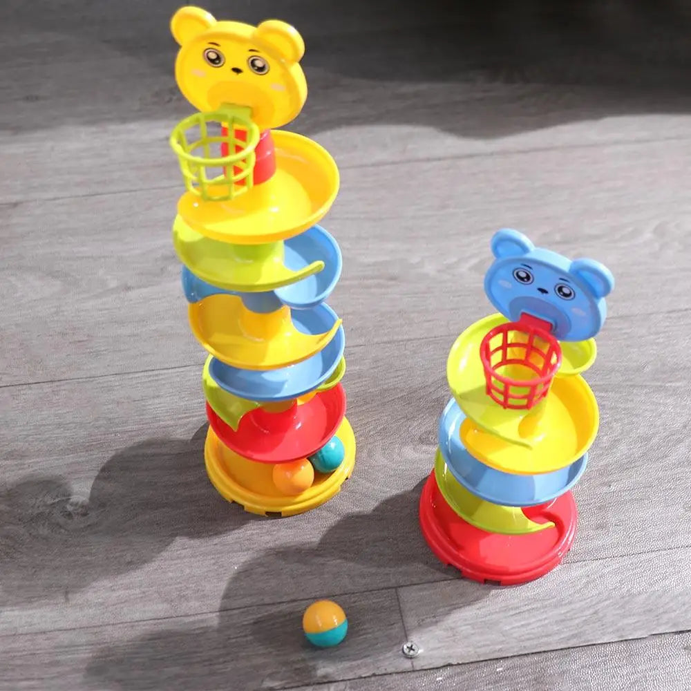 "Baby Puzzle Track Drop Roll & Swirling Tower Ball Set"