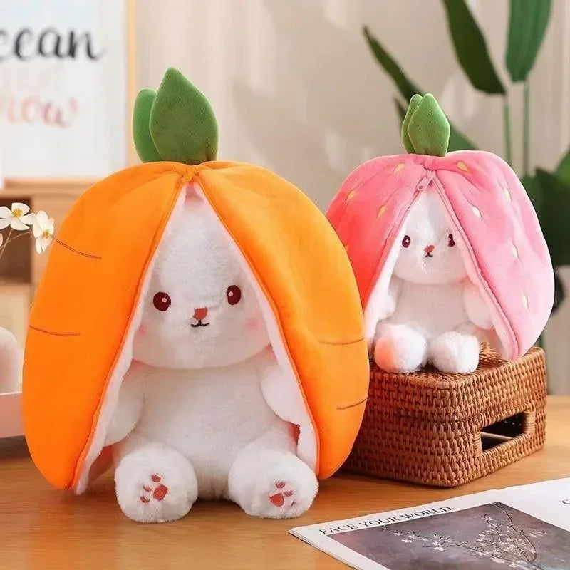 Strawberry Cute Carrot Rabbit Plush stuffed Toy Bunny Doll for Kid Birthday Gift