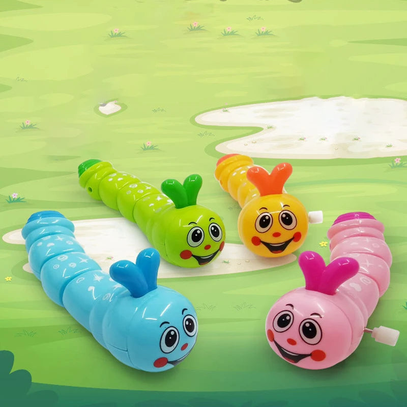 "Caterpillar Clockwork Wind-Up Toy - Cute Crawling Animal Gift"