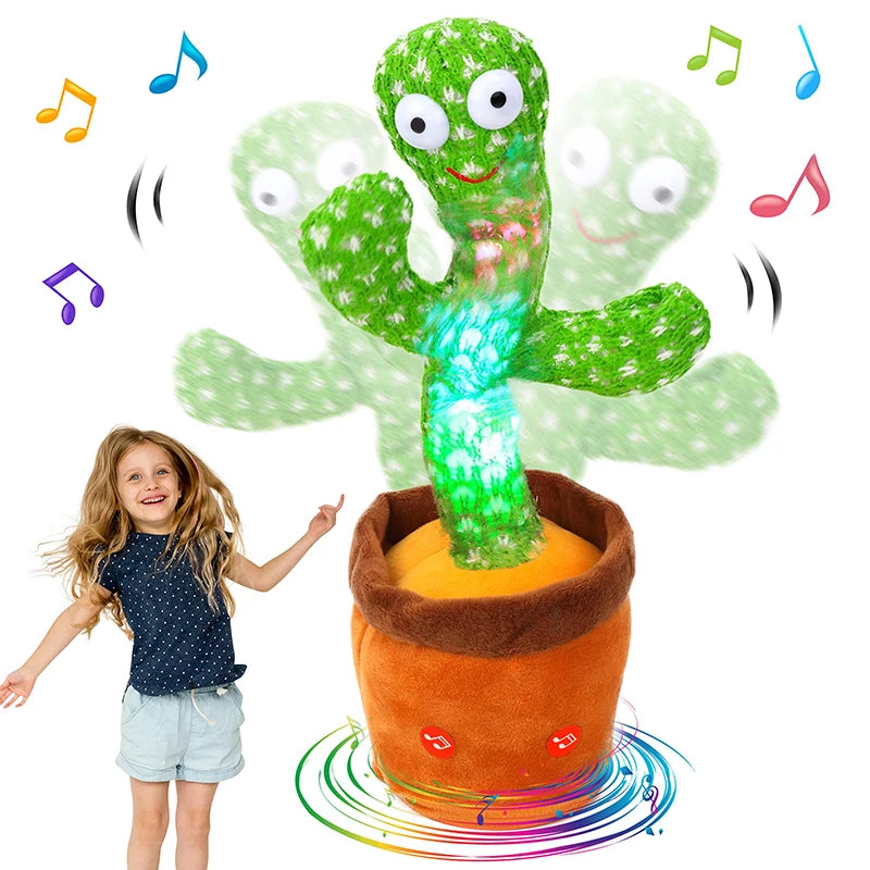Dancing & Talking Cactus Plush Toy (120 Songs + Voice Repeat)