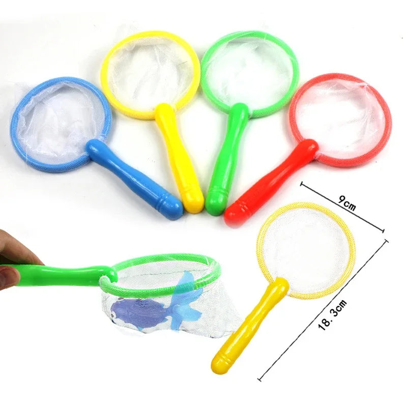 Cute Kawaii Floating Rubber Goldfish Bath Toys for Toddlers - 6-Piece Soft Squeaky Water Play Set, Sensory Animal Bathing Shower Toys & Fun Pool Party Gifts for Kids