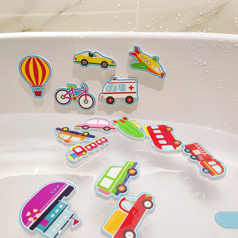 Kids Foam Puzzle Boat & Car Floating Bathtub Toys