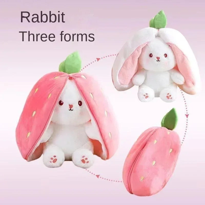 Strawberry Cute Carrot Rabbit Plush stuffed Toy Bunny Doll for Kid Birthday Gift