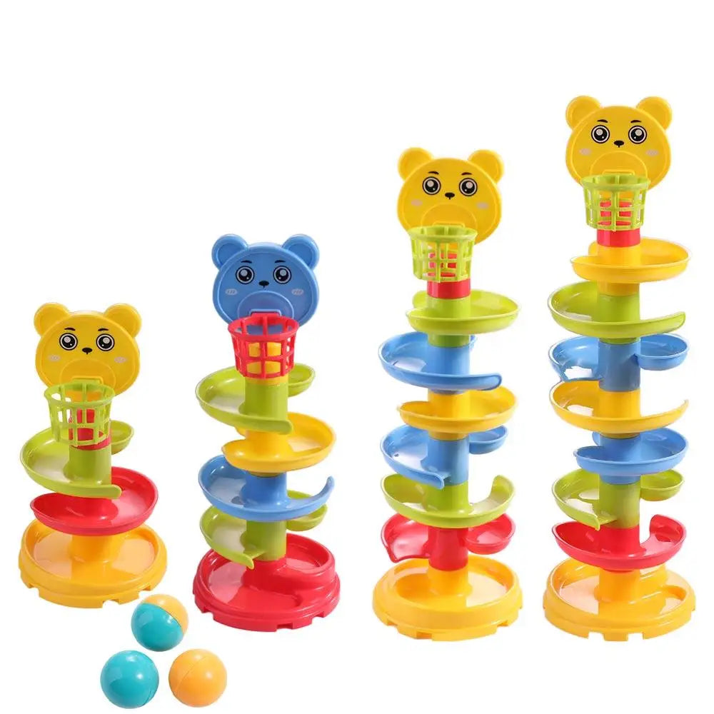 "Baby Puzzle Track Drop Roll & Swirling Tower Ball Set"