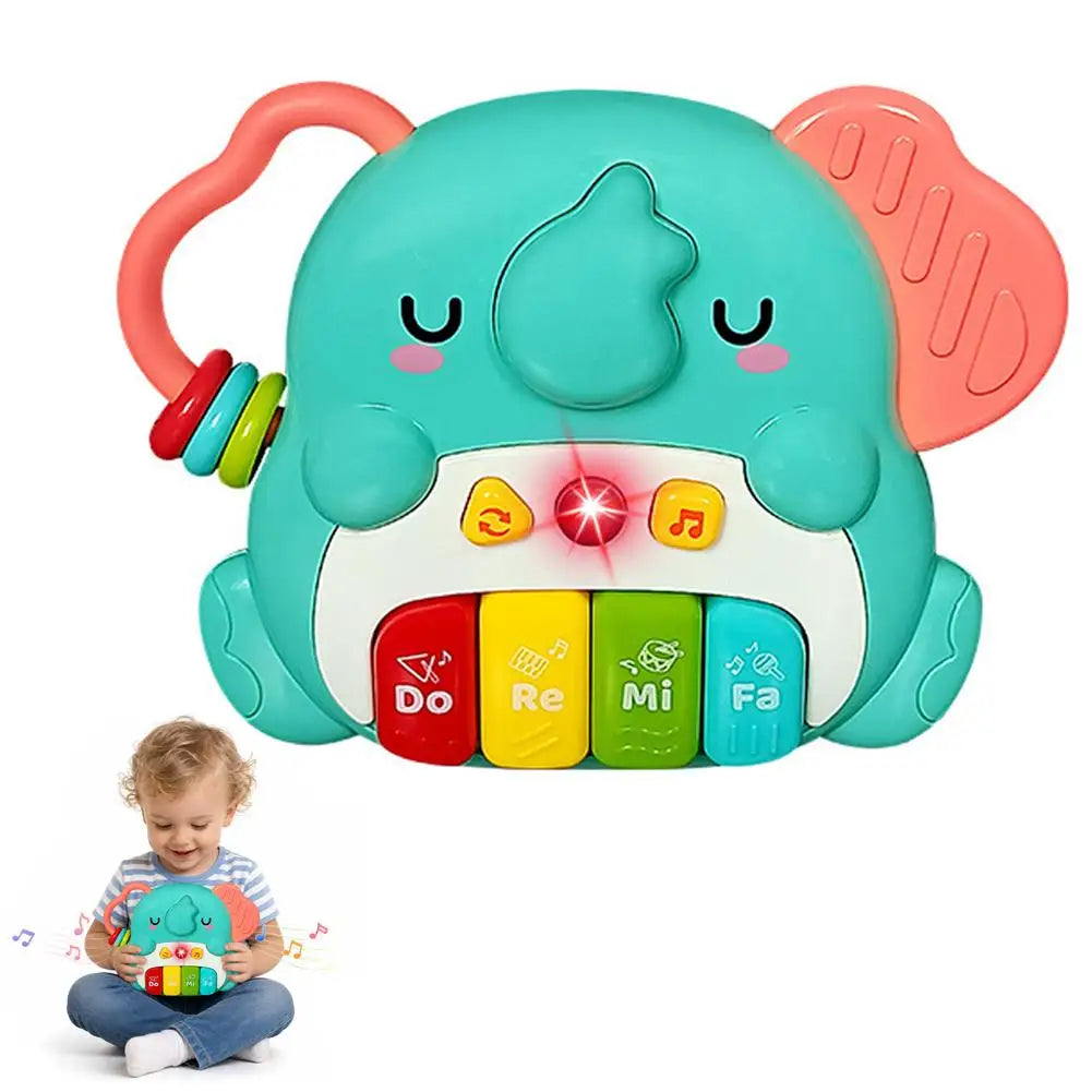 "Cute Animal Electronic Piano Keyboard - Multi-Mode Educational Musical Toy"