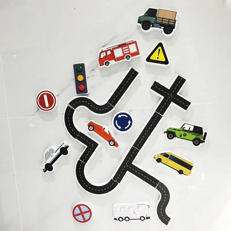 Kids Foam Puzzle Boat & Car Floating Bathtub Toys