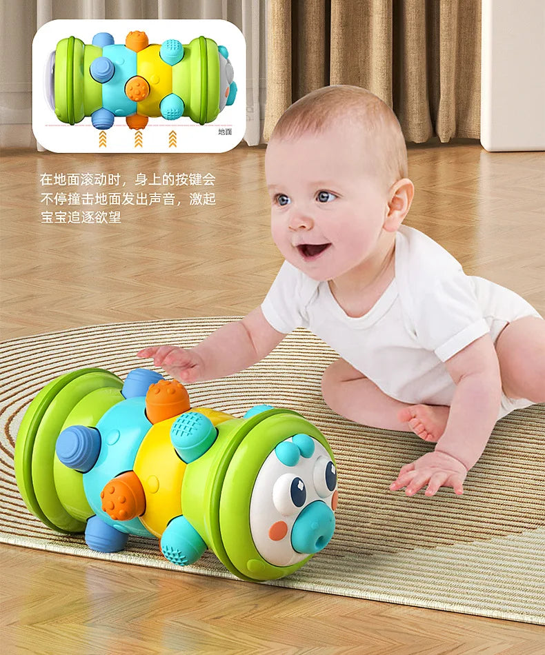 Active Play Baby Crawling Cylinder with Sensory Sounds