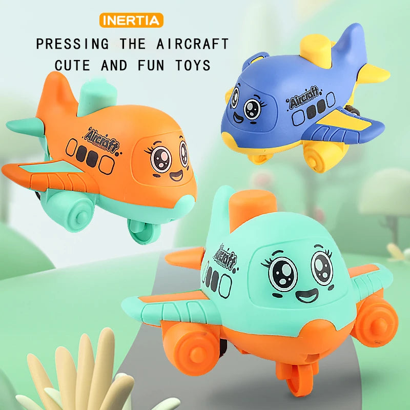 "Press and Go Aircraft & Animal Racing Cars - Toddler Friction Toys"