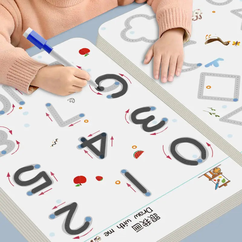 Reusable Montessori Pen Control Tracing Book for Kids