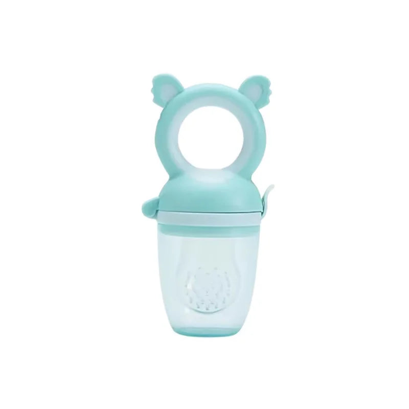 "Baby Silicone Fruit Feeder & Juice Extractor Pacifier - Teething Spoon"