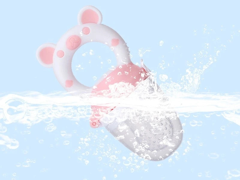 "Baby Silicone Fruit Feeder & Juice Extractor Pacifier - Teething Spoon"