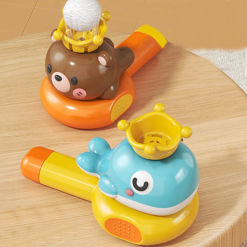 Montessori Floating Blow Pipe Ball Toy, Fine Motor Skill Trainer