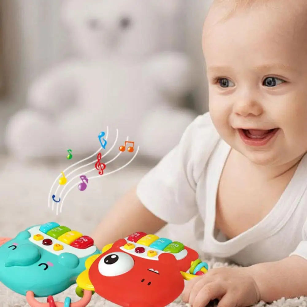 Cute Animal Piano Keyboard Toy Multi-Mode Sound Interactive Educational Music Gift for Toddlers
