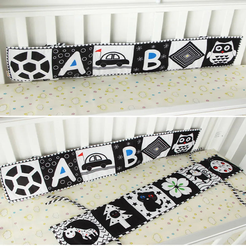 Black & White Montessori Sensory Cloth Book for Newborns (0 - 12 months old)