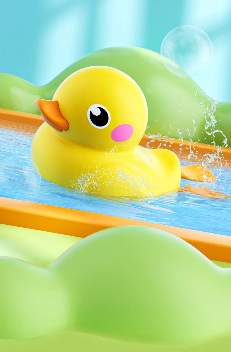 Water Wheel Suction Cup Bath Toy Set - Interactive Spinning Waterfall & Shower Sprinkler for Toddlers