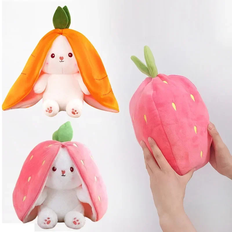 Strawberry Cute Carrot Rabbit Plush stuffed Toy Bunny Doll for Kid Birthday Gift