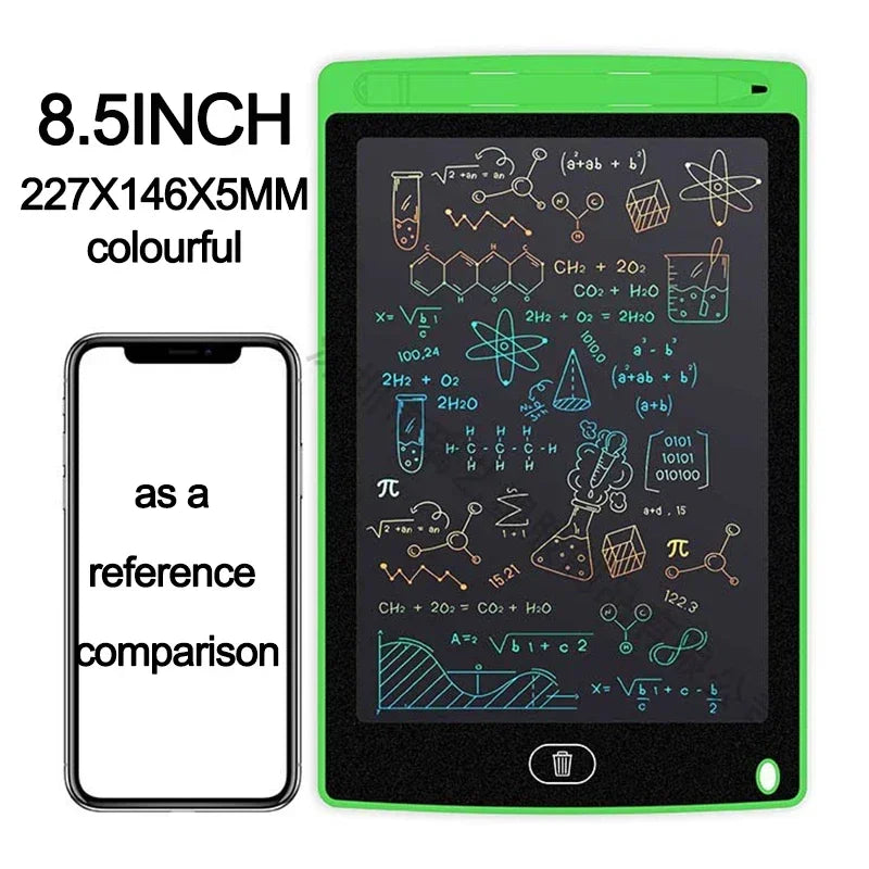 Portable Electronic LCD Writing Tablet & Drawing Board for Kids - 4.4 / 8.5 Inch Colorful Graffiti Sketchpad, Mess-Free Digital Handwriting Blackboard & Educational Toy Gift for Boys and Girls