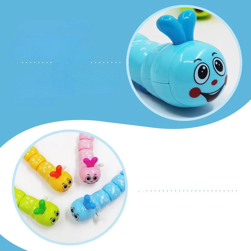 "Caterpillar Clockwork Wind-Up Toy - Cute Crawling Animal Gift"