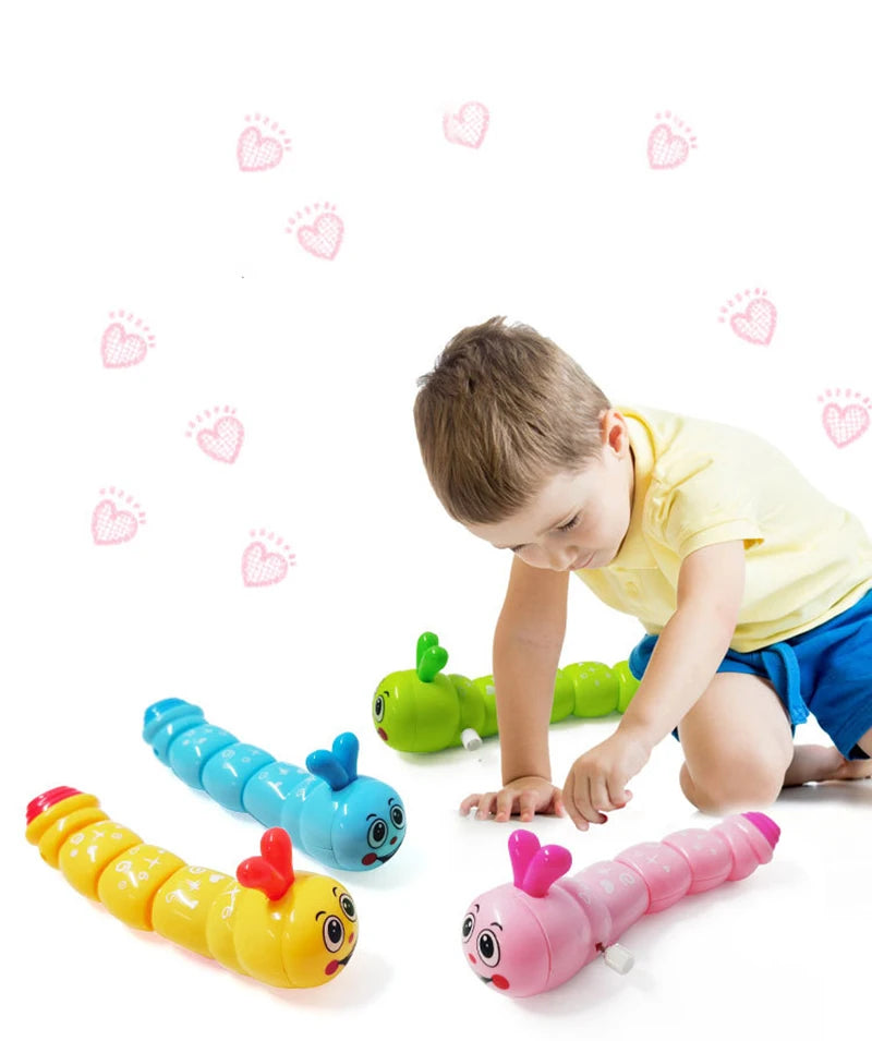 "Caterpillar Clockwork Wind-Up Toy - Cute Crawling Animal Gift"