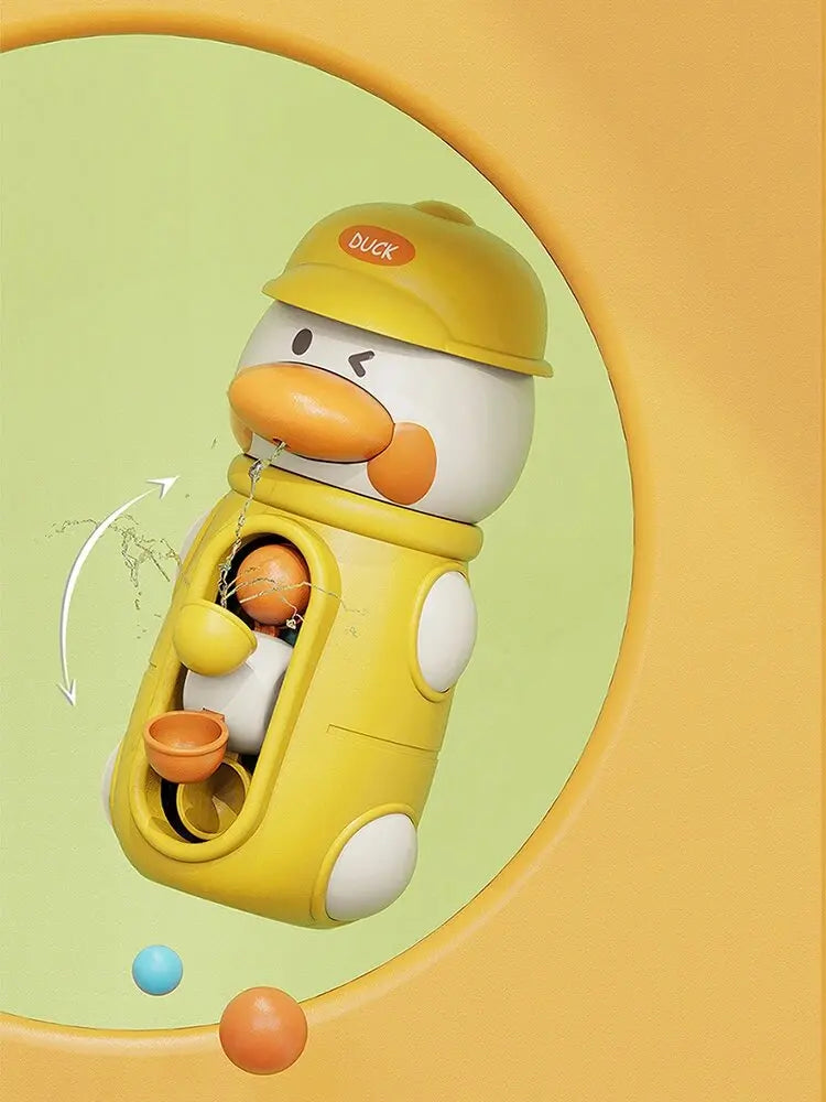 Water Wheel Suction Cup Bath Toy Set - Interactive Spinning Waterfall & Shower Sprinkler for Toddlers