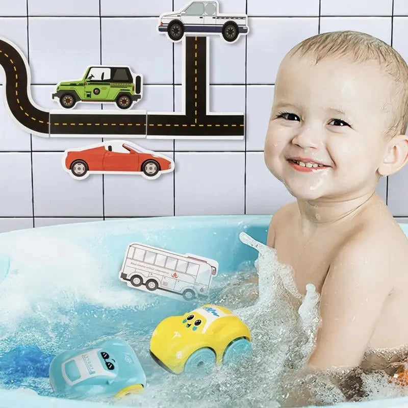 Kids Foam Puzzle Boat & Car Floating Bathtub Toys