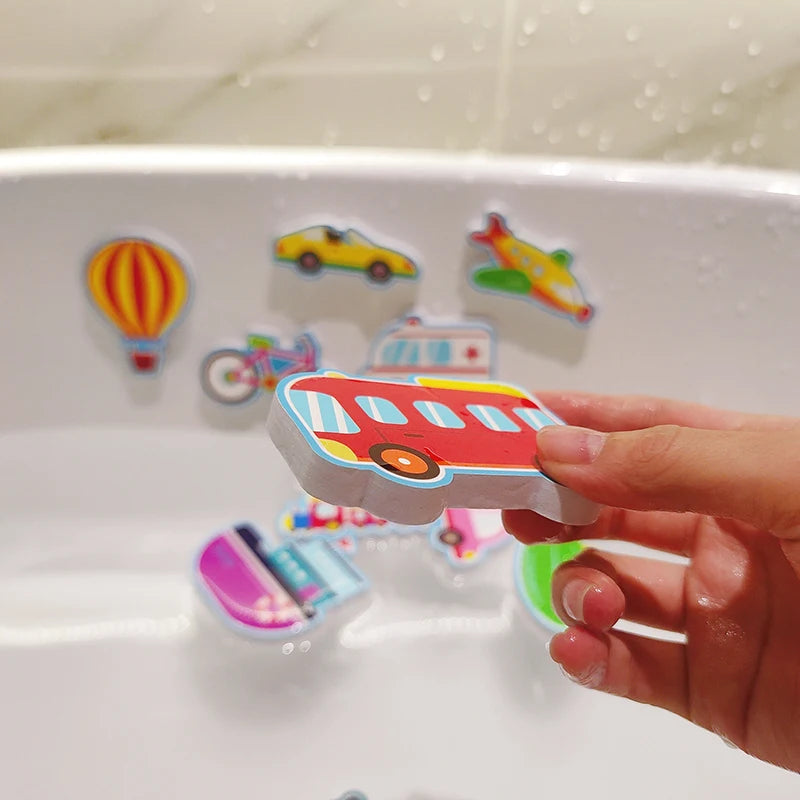 Kids Foam Puzzle Boat & Car Floating Bathtub Toys